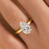 Classic 4.0Ct Pear Cut Engagement Ring Promise Ring In Sterling Silver - louilyjewelry