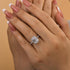 Louily Attractive Halo Emerald Cut Engagement Ring - louilyjewelry