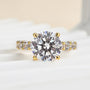 Louily Luxury 4.0Ct Round Cut Engagement Ring - louilyjewelry