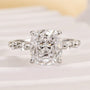 Louily Exquisite Crushed Ice Cushion Cut Engagement Ring - louilyjewelry