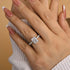 Louily Vintage Crushed Ice Radiant Cut Engagement Ring - louilyjewelry