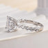 Louily Vintage Crushed Ice Radiant Cut Engagement Ring - louilyjewelry