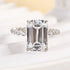Louily Desirable Emerald Cut Engagement Ring - louilyjewelry