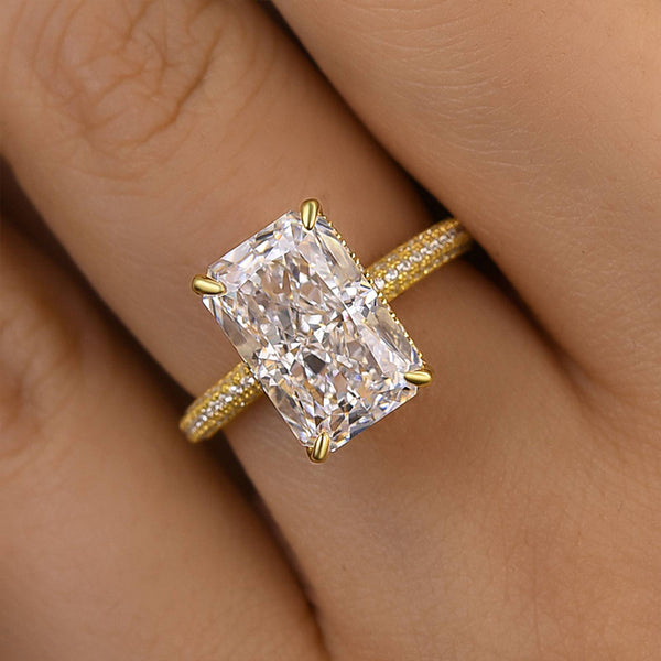 Louily Elongated Radiant Cut Engagement Ring