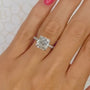 Louily 2~2.5 Carat Cushion Cut White Sapphire Women's Engagement Ring - louilyjewelry