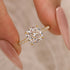 Louily Classic 2.5Ct Cushion Cut Engagement Ring In Sterling Silver - louilyjewelry