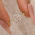 Louily 2~2.5 Carat Cushion Cut White Sapphire Women's Engagement Ring - louilyjewelry