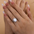 Louily Unique Opal Stone Halo Oval Cut Engagement Ring - louilyjewelry