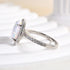 Louily Unique Opal Stone Halo Oval Cut Engagement Ring - louilyjewelry