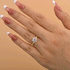 Louily Twist Moissanite 2.0 Carat Round Cut Promise Ring - louilyjewelry
