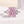 Louily Pink Stone Radiant Cut Three Stone Engagement Ring