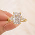 5.0 Carat Radiant Cut Three Stone Engagement Ring With Hidden Halo - louilyjewelry