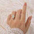 Classic 4.25Ct Oval Cut Engagement Ring With Hidden Halo In Sterling Silver - louilyjewelry