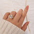 Luxe 4.0Ct Oval Cut Engagement Ring In Sterling Silver For Women - louilyjewelry