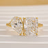 Toi et Moi Radiant & Pear Cut Engagement Ring In Sterling Silver - louilyjewelry