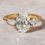 Louily Outstanding Oval Cut Three Stone Engagement Ring - louilyjewelry
