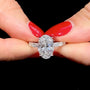 Louily Fashion 3.5Ct Oval Cut Travel Ring For Women - louilyjewelry