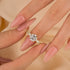 2.0Ct Round Cut Engagement Ring Travel Rings With Hidden Halo - louilyjewelry