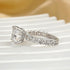 Classic 3.5Ct Cushion Cut Engagement Ring Travel Ring In Sterling Silver - louilyjewelry