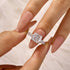 Classic 3.5Ct Cushion Cut Engagement Ring Travel Ring In Sterling Silver - louilyjewelry