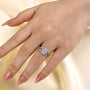 Louily Unique 2.0 Carat Princess Cut Engagement Ring For Women - louilyjewelry