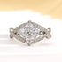 Louily Unique 2.0 Carat Princess Cut Engagement Ring For Women - louilyjewelry