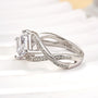 Louily Unique 2.0 Carat Princess Cut Engagement Ring For Women - louilyjewelry