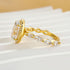 3.0Ct Halo Oval Cut Yellow Gold Promise Ring Engagement Ring For Her - louilyjewelry
