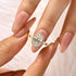 3.0Ct Halo Oval Cut Yellow Gold Promise Ring Engagement Ring For Her - louilyjewelry