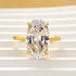 5.0Ct Oval Cut Hidden Halo Engagement Ring Travel Ring In Sterling Silver - louilyjewelry