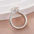 Moissanite 3.0 Ct Round Cut Twist White Gold Promise Ring - louilyjewelry