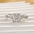 2.0Ct Cushion Cut Twist Engagement Ring Travel Ring In Sterling Silver - louilyjewelry