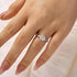2.0Ct Cushion Cut Twist Engagement Ring Travel Ring In Sterling Silver - louilyjewelry