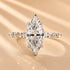 Front view of 3.0Ct marquise cut engagement ring