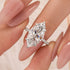6.0Ct Marquise Cut Engagement Ring Travel Ring For Her In Sterling Silver - louilyjewelry