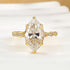 4.0Ct Marquise Cut Twist Hidden Halo Engagement Ring Travel Ring In Sterling Silver - louilyjewelry