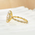 4.0Ct Marquise Cut Twist Hidden Halo Engagement Ring Travel Ring In Sterling Silver - louilyjewelry