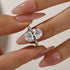 5.0Ct Oval Cut Classic Engagement Ring Travel Ring In Sterling Silver - louilyjewelry