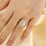 8.5Ct Elongated Cushion Cut Hidden Halo Engagement Ring Travel Ring - louilyjewelry