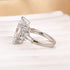 4.0Ct Marquise Cut Three Stone Engagement Ring In Sterling Silver - louilyjewelry