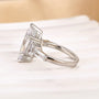 4.0Ct Marquise Cut Three Stone Engagement Ring In Sterling Silver - louilyjewelry