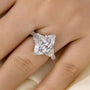 4.0Ct Marquise Cut Three Stone Engagement Ring In Sterling Silver - louilyjewelry