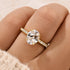 2.0Ct Oval Cut Engagement Ring Travel Ring In Sterling Silver - louilyjewelry