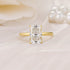 Moissanite 3.5Ct Radiant Cut Engagement Ring In Sterling Silver - louilyjewelry