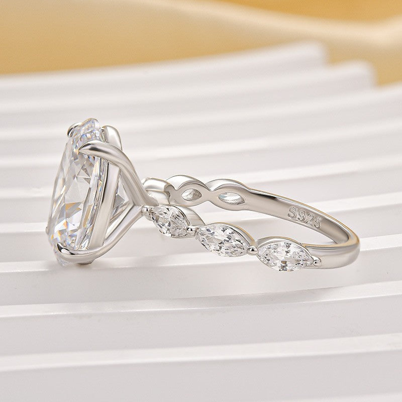 4.5Ct Oval Cut Engagement Ring Promise Ring For Her - louilyjewelry