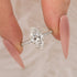 Moissanite 3.0Ct Marquise Cut Classic Engagement Ring In Sterling Silver - louilyjewelry
