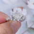 Vintage 2.0Ct Princess Cut Engagement Ring Travel Ring In Sterling Silver - louilyjewelry