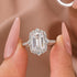 Vintage 3.5Ct Emerald Cut Halo Engagement Ring Promise Ring For Her - louilyjewelry