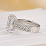 6.5Ct Radiant Cut Three-Row Luxe Engagement Ring Travel Ring For Her - louilyjewelry