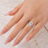 3.0Ct Pear Cut Engagement Ring Travel Ring In Sterling Silver - louilyjewelry